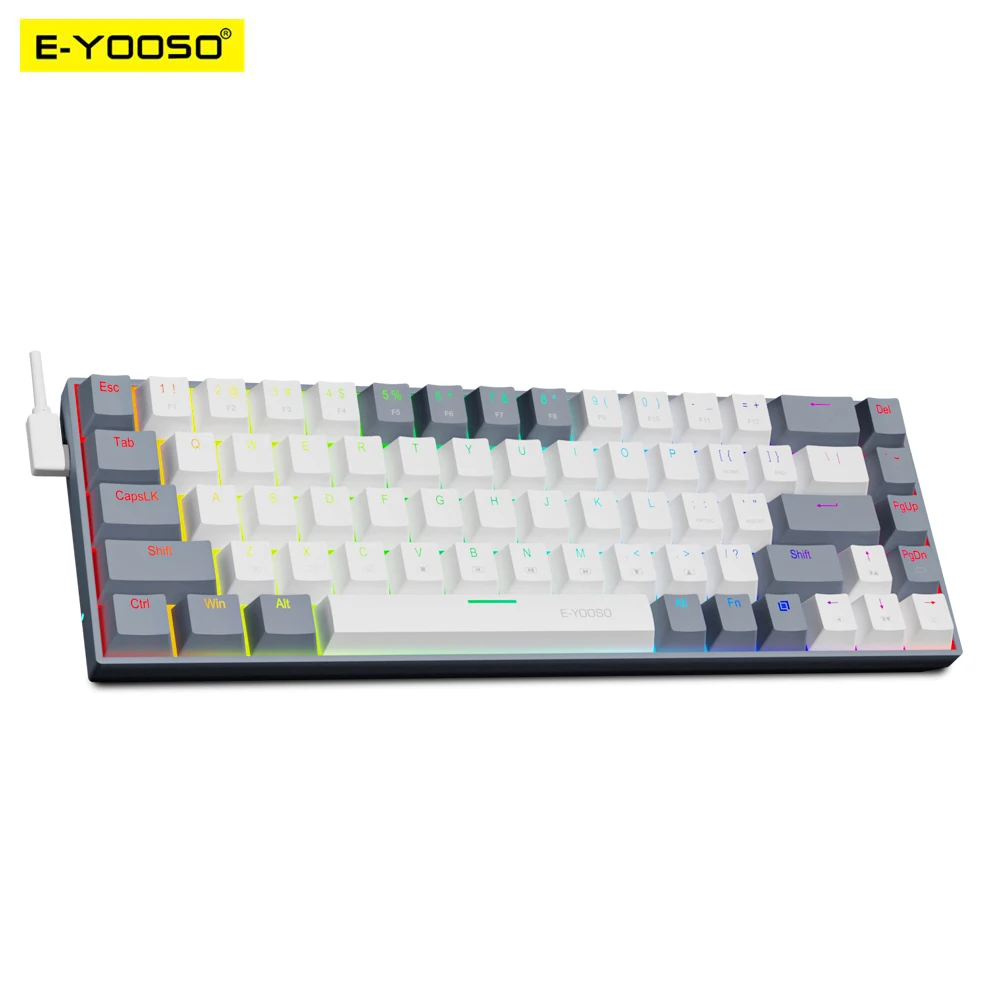 Gaming Keyboard E Yooso - Компактная тонкая Механическая Проводная игровая клавиатура