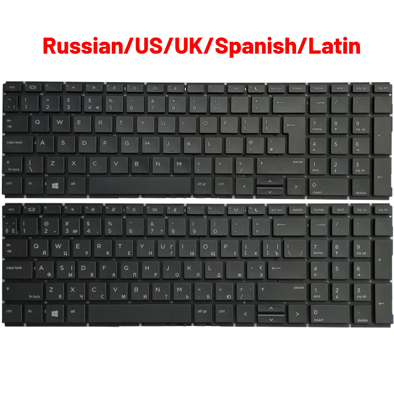 Gaming Keyboard Hp - Новая русская/США/Великобритания/испанская/латинская клавиатура для ноутбука HP
