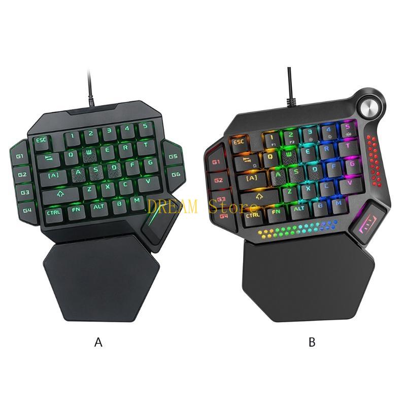 Gaming Keyboard Half - Одноручная RGB светящаяся подсветка для игровой