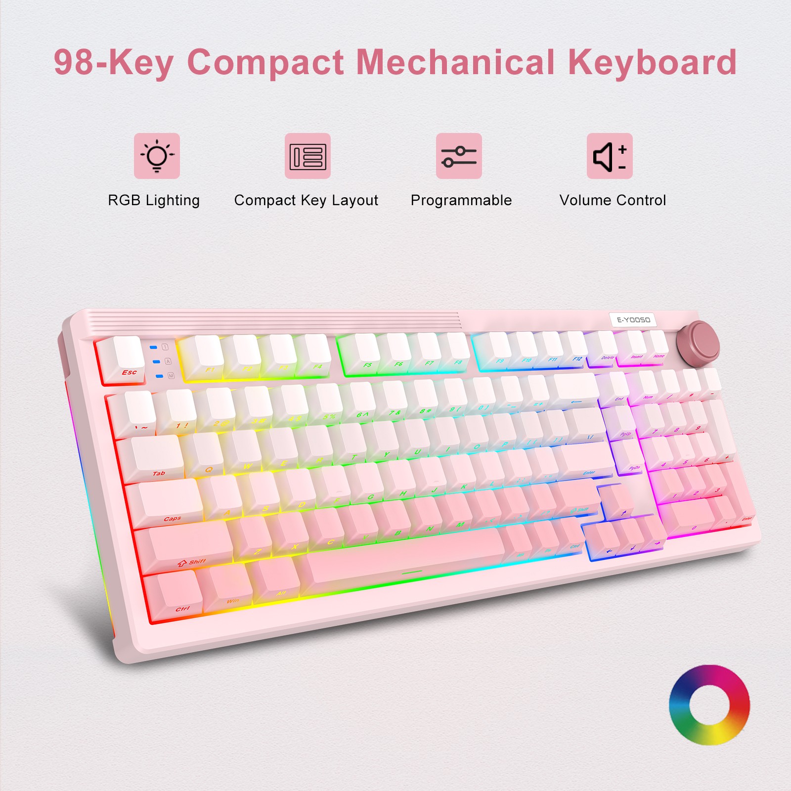 Gaming Keyboard E Yooso - Механическая игровая клавиатура E-YOOSO с 98