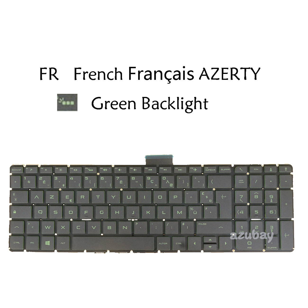 Gaming Keyboard Hp - Зеленая клавиатура с подсветкой для замены