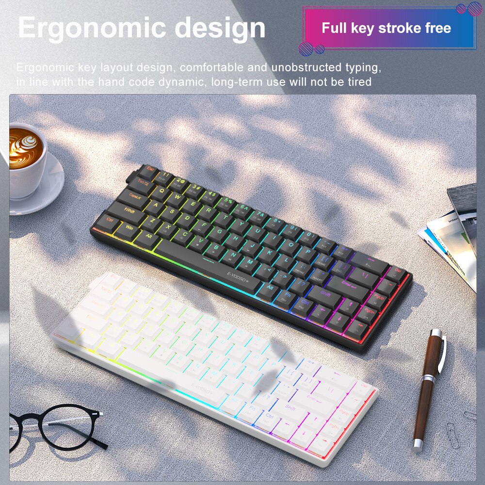 E-YOOSO A68 RGB Mini Slim USB  – обзор и цена Gaming Keyboard E Yooso