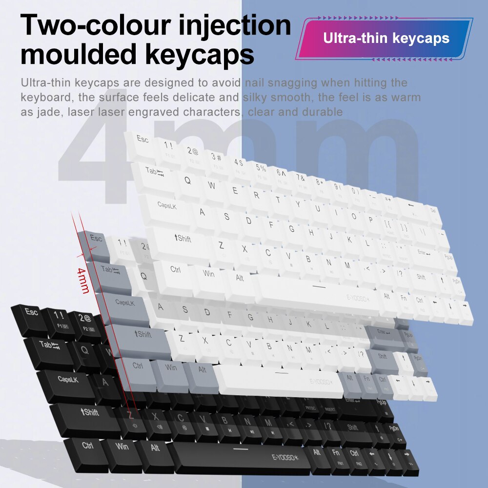 E-YOOSO A68 RGB Mini Slim USB  – обзор и цена Gaming Keyboard E Yooso