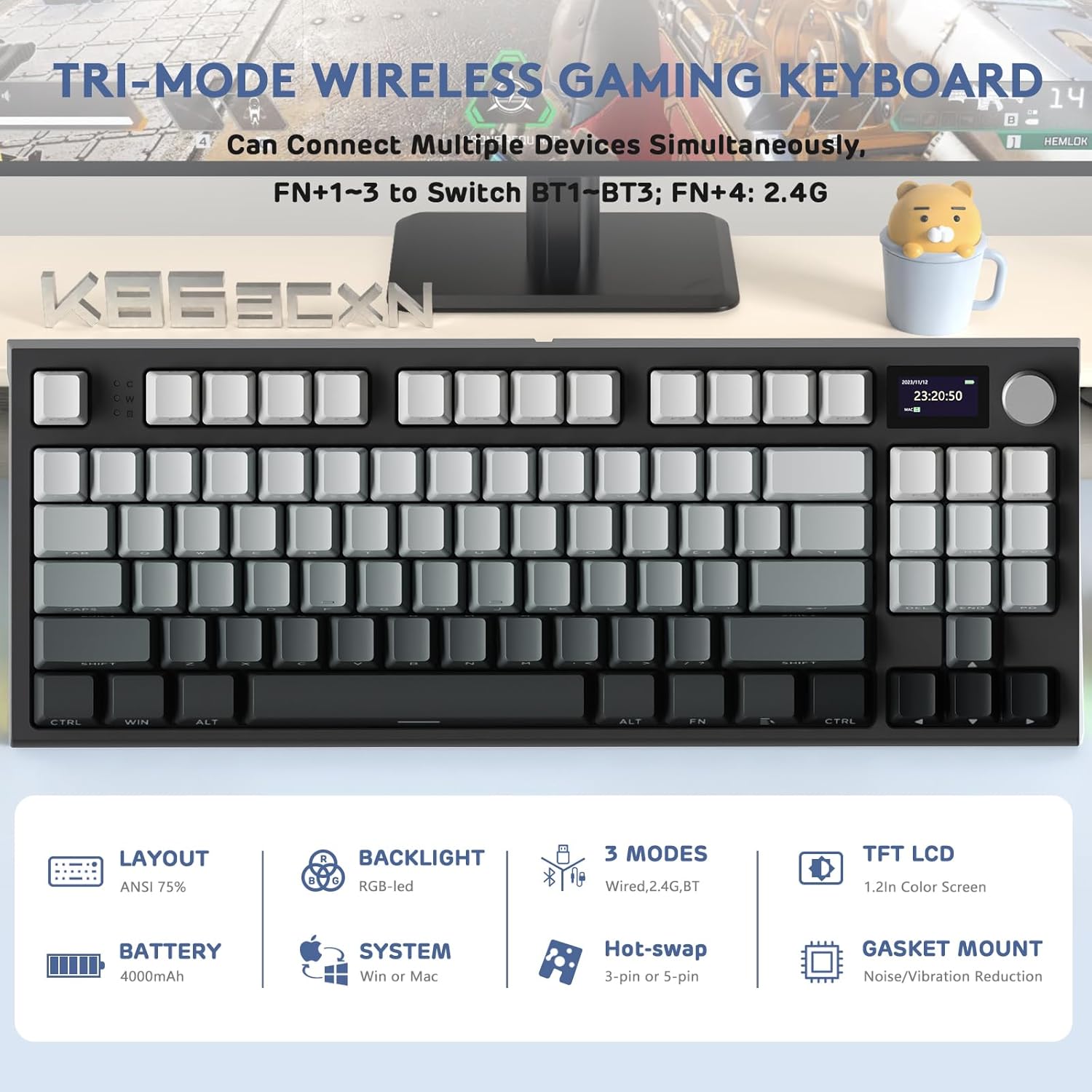 Беспроводная механическая клав – обзор и цена Gaming Keyboard Corsair