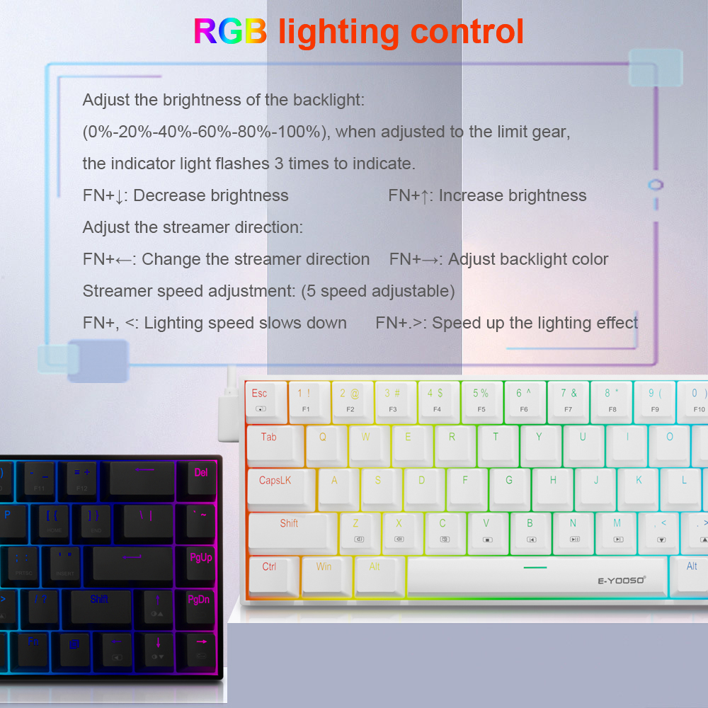 Компактная тонкая Механическая – обзор и цена Gaming Keyboard E Yooso