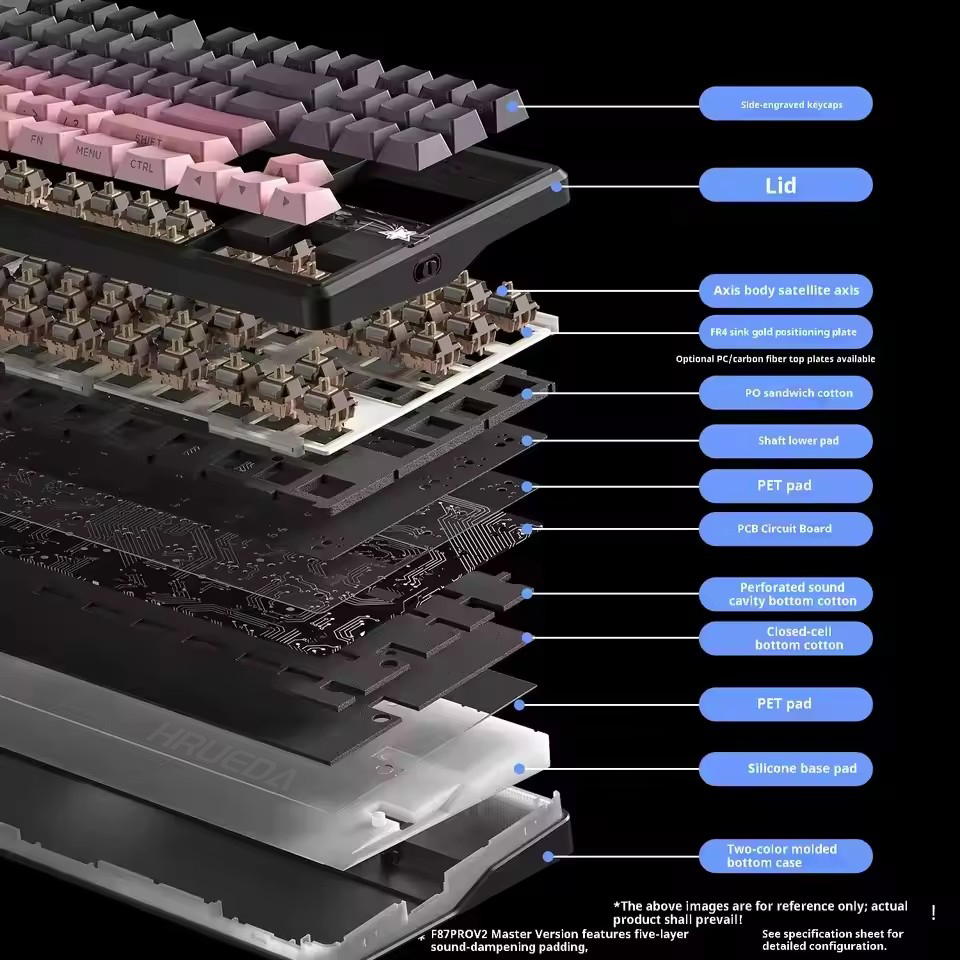 AULA F87 Pro V2 Беспроводная м – обзор и цена Gaming Keyboard No Rgb