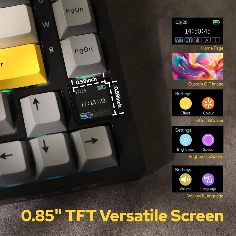 AK820/AK820Pro игровая механич – обзор и цена Gaming Keyboard Mechanical Wireless