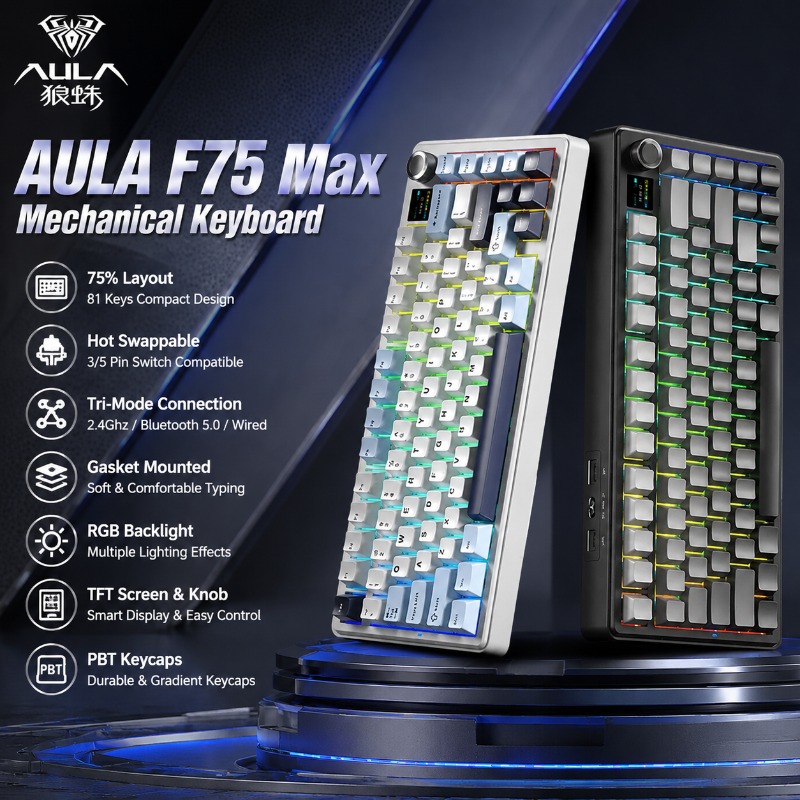 Механическая клавиатура AULA F – обзор и цена Gaming Keyboard Hot Swappable