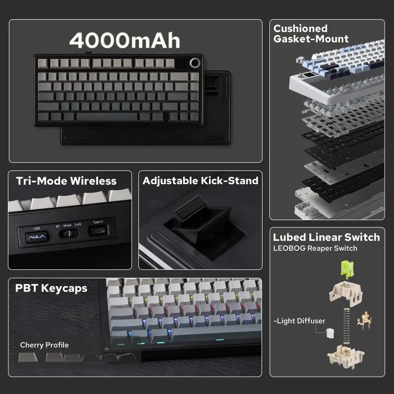 Механическая клавиатура AULA F – обзор и цена Gaming Keyboard Hot Swappable