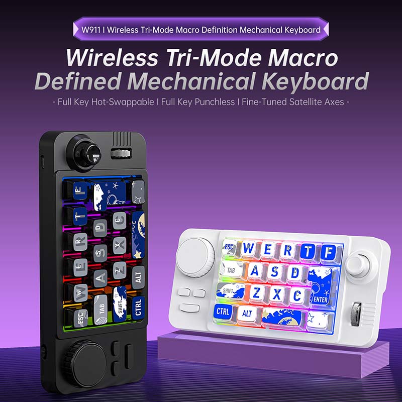 Игровая клавиатура W911, беспр – обзор и цена Gaming Keyboard Mechanical Wireless