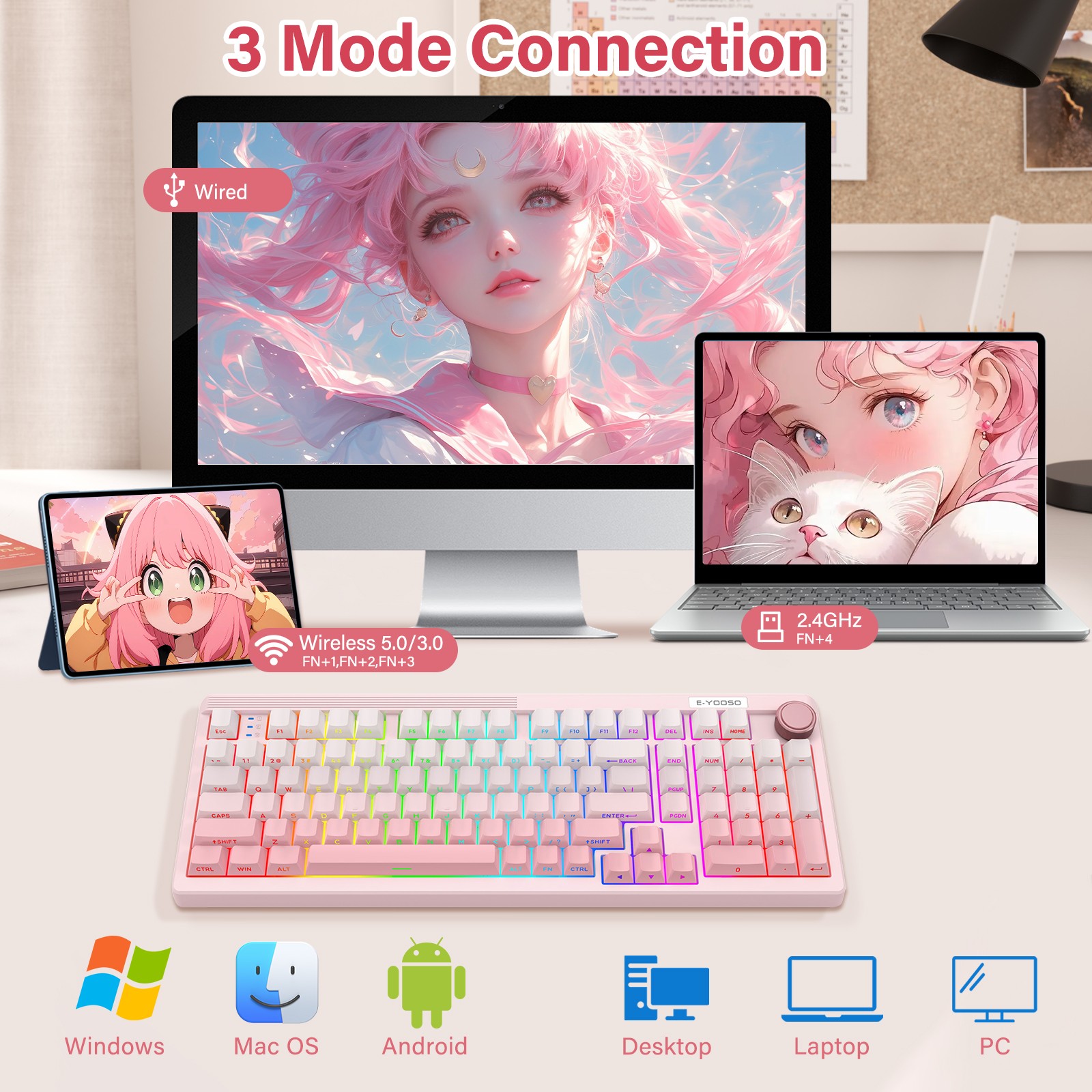 Механическая клавиатура E-YOOS – обзор и цена Gaming Keyboard E Yooso