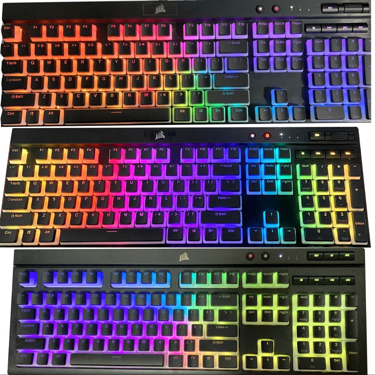 Полупрозрачные колпачки для кл – обзор и цена Gaming Keyboard Corsair
